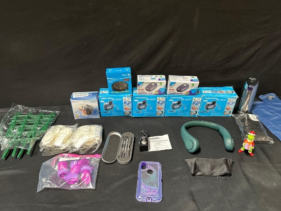Lot of Portable Tire Pumps And Misc