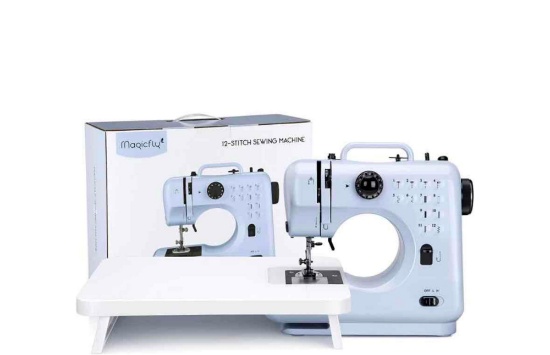 Magicfly Portable Sewing Machines with Back Sewing, 12 Built-in Stitches Mini Sewing Machine for