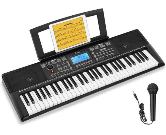 Donner Keyboard Piano, 61 Key Piano Keyboard for Beginner/Professional