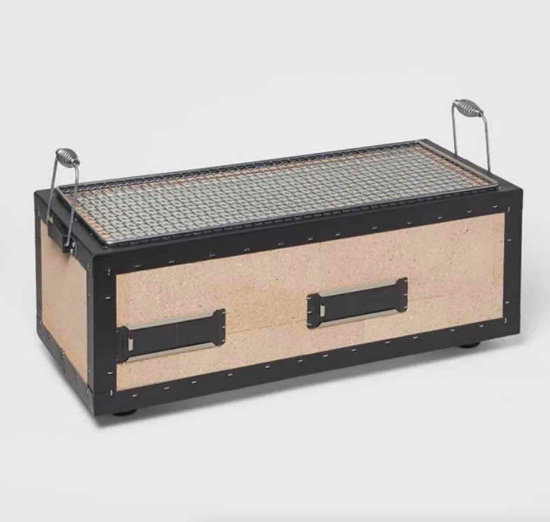 Kinka BBQ Diatomite Charcoal Grill Barbecue Hibachi Stove BQ-8WF 54 x 23cm Konro Japanese yakitori