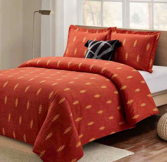 Style Quarters Comforter Set Queen Size Comforter Rust Color