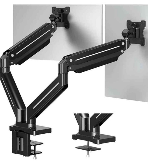 MOUNTUP Dual Monitor Desk Mount for 13-42 inch Computer Screen