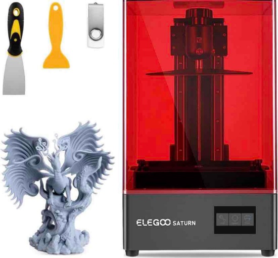 ELEGOO Saturn S Resin 3D Printer 9.1 inch 4K Mono MSLA