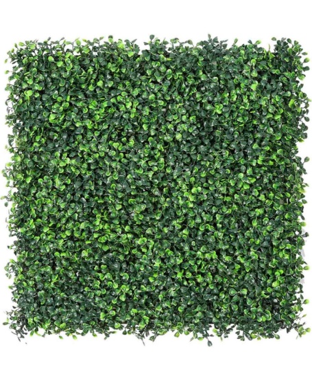 Sunnyglade 12 Pieces 20"x 20" Artificial Boxwood Panels Topiary Hedge Plant, Privacy Hedge Screen