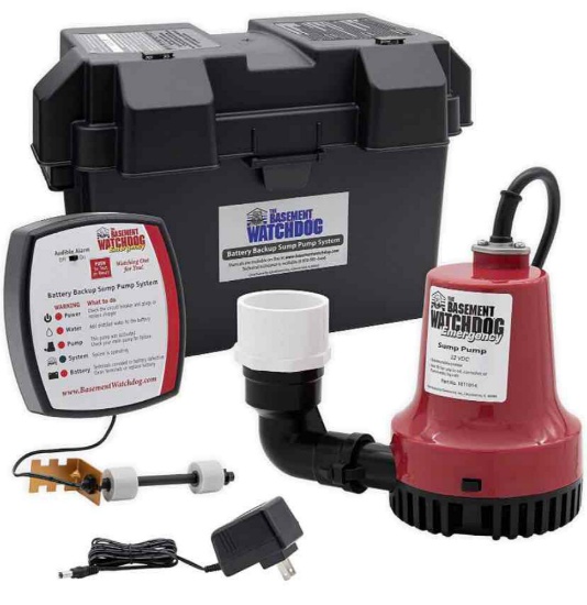Basement Watchdog BWE 1000 Gallons Per Hour Basement Watchdog Emergency Back-Up Sump Pump