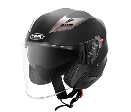 YEMA Helmet Unisex Motorcycle Open Face DOT Approved