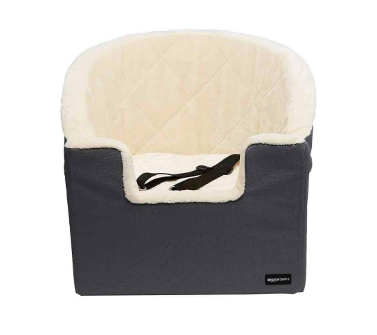 Amazon Basics Pet Car Booster Bucket Seat - 18" x 18" x 16" - Grey