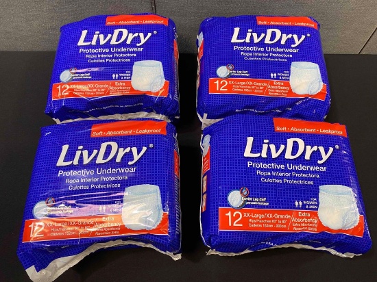 LivDry Adult 2XL Incontinence Underwear
