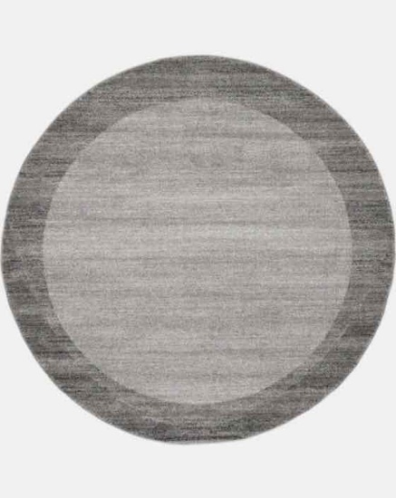 Del Mar Abigail Light Gray 6' 0 x 6' 0 Round Rug