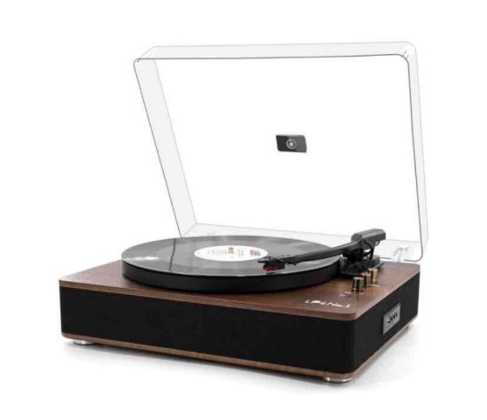 LP&No.1 Bluetooth Record Player with Stereo Speakers