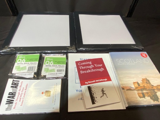 Lot Of Books & Picture frame