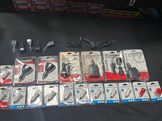 Lot of Car Power Inverter & USB Chargers