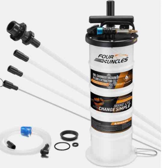 FOUR UNCLES Pneumatic/Manual Oil Changer Vacuum Fluid extractor