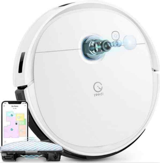 yeedi vac 2 pro Robot Vacuum and Mop Combo, 3000Pa Suction with ?Patented? Oscillating Mopping, 3D