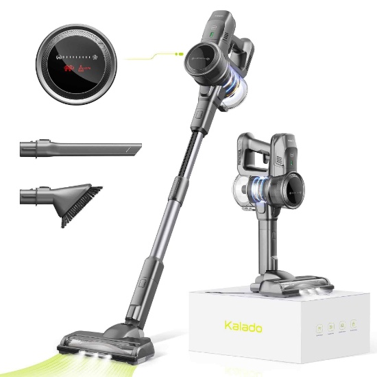 Kalado Cordless Vacuum Cleaner,26Kpa Powerful Suction Stick Vacuum,40Min Runtime Detachable