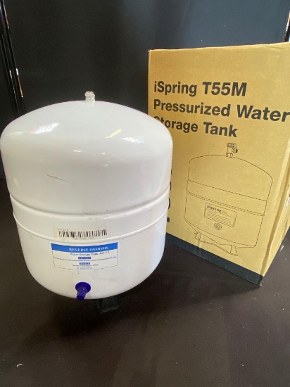 ISPRING Pressurized Water Storage Tank with Ball Valve for Reverse Osmosis RO Systems, 4 Gallon