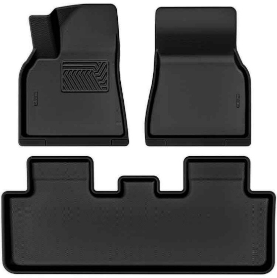 OEDRO Floor Mats Fits for Tesla Model Y 2020-2023, Custom Fit All-Weather Floor Liners