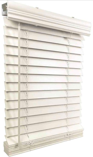 US Window And Floor 2" Faux Wood 37.5" W x 60" H