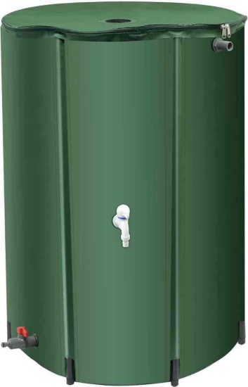 100 Gallon Collapsible Rain Barrel with Spigots