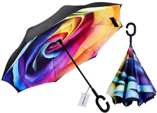 Owen Kyne Windproof Double Layer Folding Inverted Umbrella
