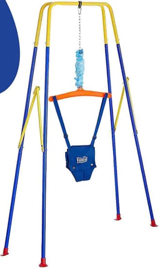 FUNLIO Baby Jumper with Stand for 6-24 Months
