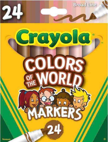 Crayole COLORS OF THE WORLD B/L MARKERS