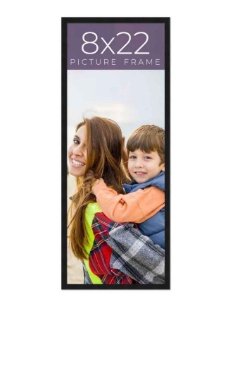 8x22 Black Picture Frame