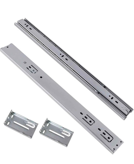 Gobrico 20 inch Full Extension Drawer Slides, Soft/Self Close Ball Bearing Drawer Glides with