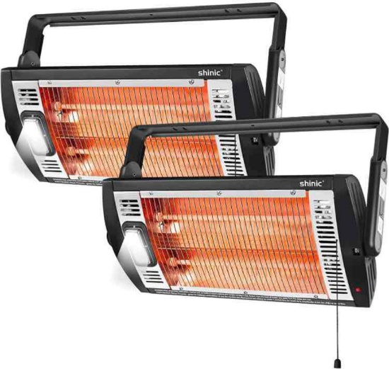 2 Packs -Electric Garage Heaters for Indoor Use