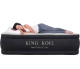 King Koil Luxury Air Mattress Queen with Built-in Pump for Home