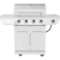 Nexgrill 4-Burner Propane Gas Grill in Stainless Steel with Side Burner