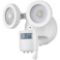 180-Degree White Solar Powered Motion Activated Outdoor Integrated LED Flood Light