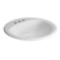 Drop-In Bathroom Sink in White