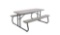 LIFETIME Store Folding Picnic Table, 6-Foot, Gray