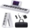 Donner Folding Piano Keyboard, 61 Keys Sensitive Electric Piano, Portable Beginner Digital Piano