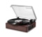 Donner Vinyl Record Player, Bluetooth Turntable for Vinyl Records with Built-in Speakers, 3-Speed