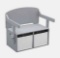 Delta Children MySize Engineered Wood Bench Gray