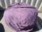 Knit Pouf Purple