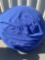Knit Pouf Blue
