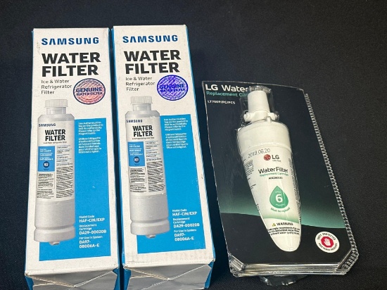 3 Water Filers , Samsung & LG