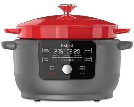 Instant Pot, 6-Quart 1500W Electric Round Dutch Oven
