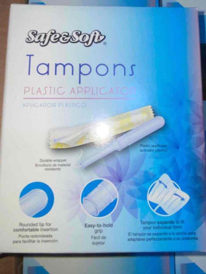 SAFESOFT Tampons Plastic Applicator
