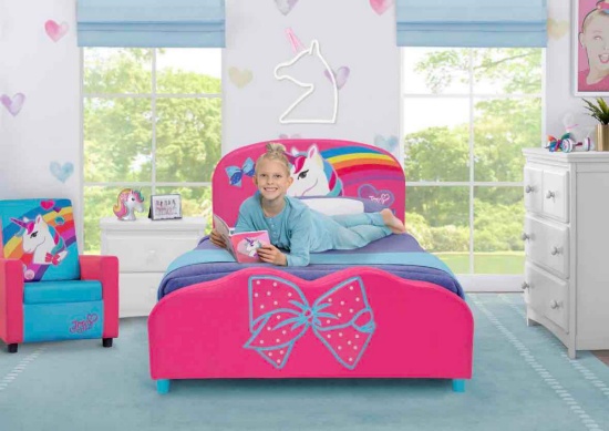 Delta Children JoJo Siwa Upholstered Twin Bed