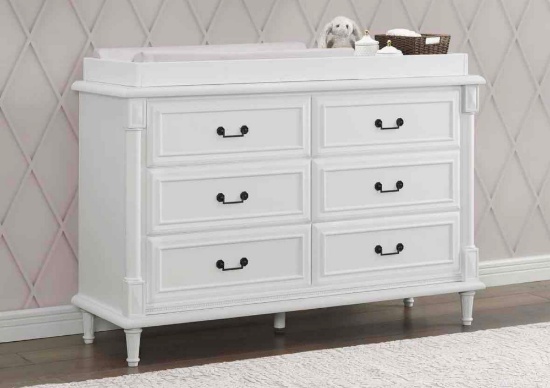 Simmons Kids Juliette 6 Drawer Dresser with Changing Top