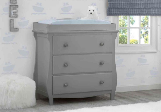 Delta Children Lancaster 3 Drawer Dresser with Changing Top