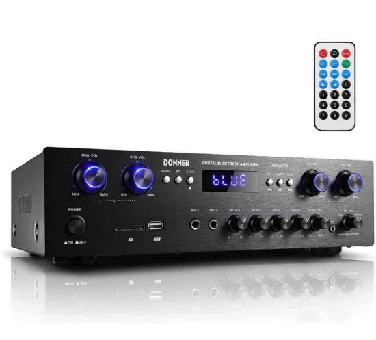 Donner Bluetooth 5.0 Stereo Audio Amplifier Receiver