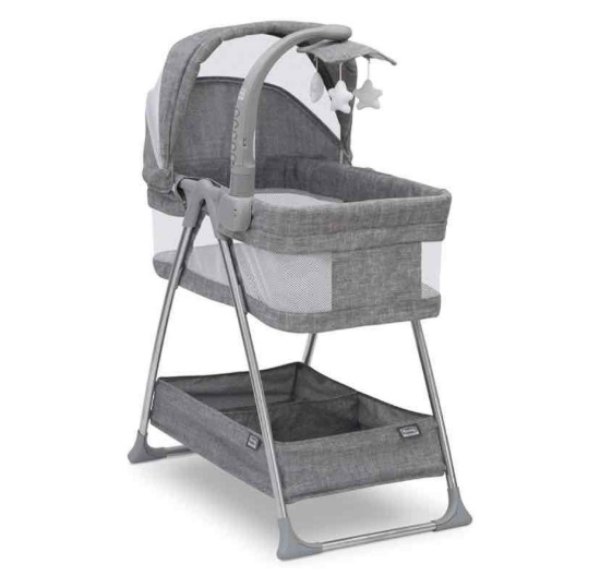 Simmons Kids City Sleeper Bedside Bassinet Portable Crib