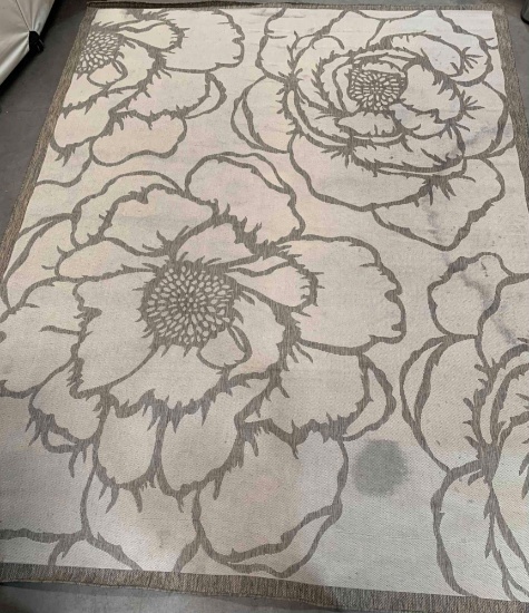 UNIQUE LOOM Outdoor Botanical Square Rug
