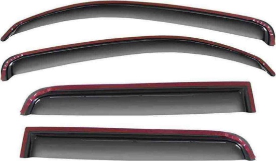 Gldifa in-Channel Smoke Window Visors Compatible with 2006-2011 Chevy HHR 4-Door Sun/Rain Guards