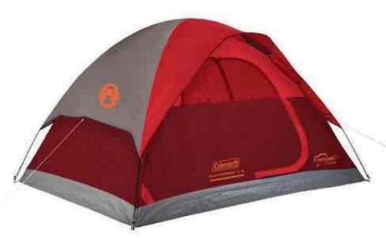 Coleman Flatwoods II 4 Person Tent - Red